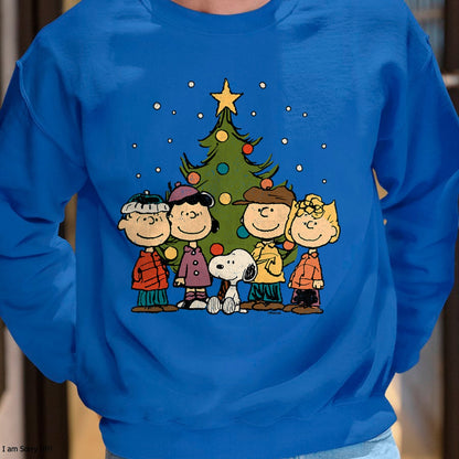 Christmas Shirts for Family, Funny christmas shirts, Christmas Unisex T-Shirt/Hoodie/Sweatshirt HLT00 - Peanuts - Peanuts Christmas Group T-Shirt