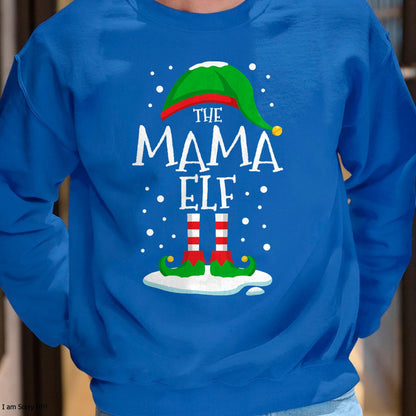 Christmas Shirts for Family, Funny christmas shirts, Christmas Unisex T-Shirt/Hoodie/Sweatshirt HLT00 - The Mama Elf Christmas Family Matching Xmas Mom Group Funny T-Shirt