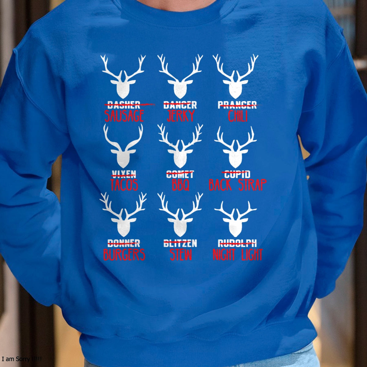 Christmas Shirts for Family, Funny christmas shirts, Christmas Unisex T-Shirt/Hoodie/Sweatshirt HLT00 - Funny Christmas Deer Hunters All of Santa_s Reindeer design T-Shirt