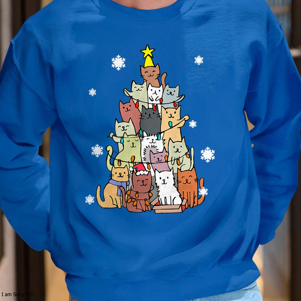 Christmas Shirts for Family, Funny christmas shirts, Christmas Unisex T-Shirt/Hoodie/Sweatshirt HLT00 - Ugly Christmas Sweater Cat Tree - Funny Xmas Cat Gift T-Shirt