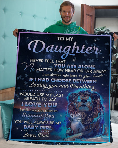 Special Gift For Your Daughter Blanket - From Dad (SKUB09-90)