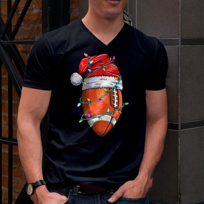 Christmas Shirts for Family, Funny christmas shirts, Christmas Unisex T-Shirt/Hoodie/Sweatshirt HLT00 - Santa Sports Design For Men Boys Christmas Football Player T-Shirt