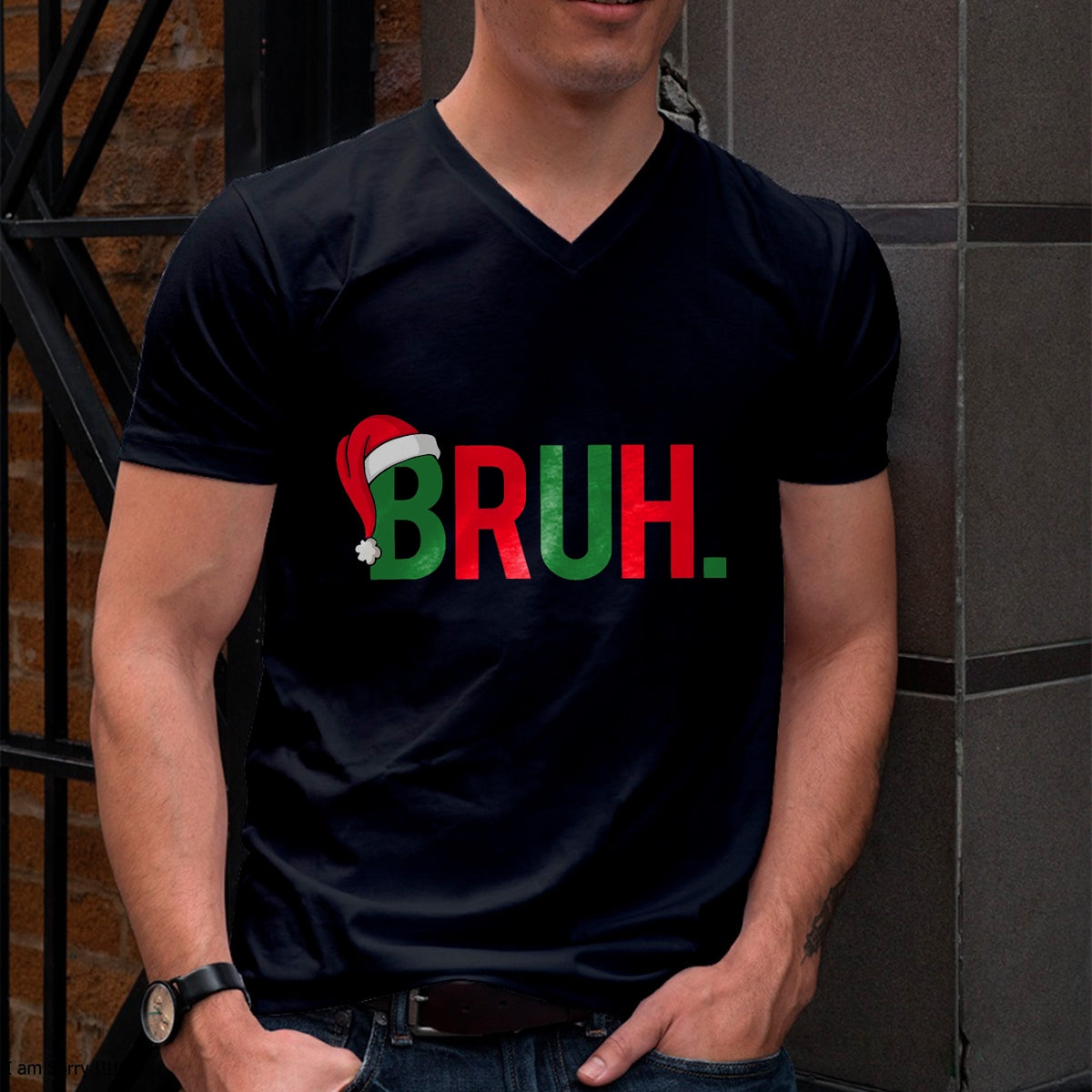 Christmas Shirts for Family, Funny christmas shirts, Christmas Unisex T-Shirt/Hoodie/Sweatshirt HLT00 - Bruh Meme Funny Saying Bro Greeting Teens Boys Men Christmas T-Shirt