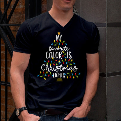 Christmas Shirts for Family, Funny christmas shirts, Christmas Unisex T-Shirt/Hoodie/Sweatshirt HLT00 - My Favorite Color Is Christmas Lights Kids Boy Women T-Shirt