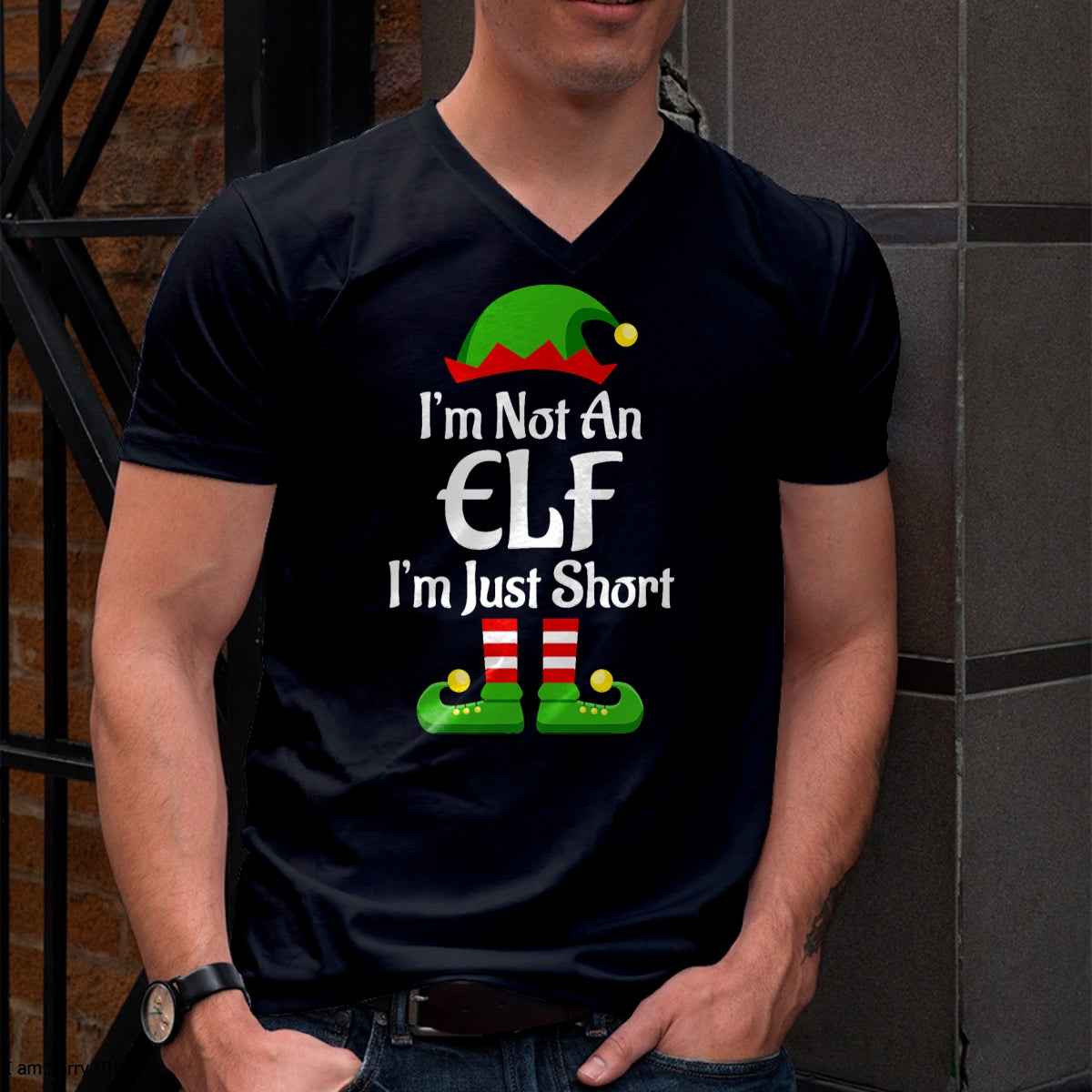 Christmas Shirts for Family, Funny christmas shirts, Christmas Unisex T-Shirt/Hoodie/Sweatshirt HLT00 - I'm Not An Elf Family Christmas Pjs Matching Men Women Kids T-Shirt