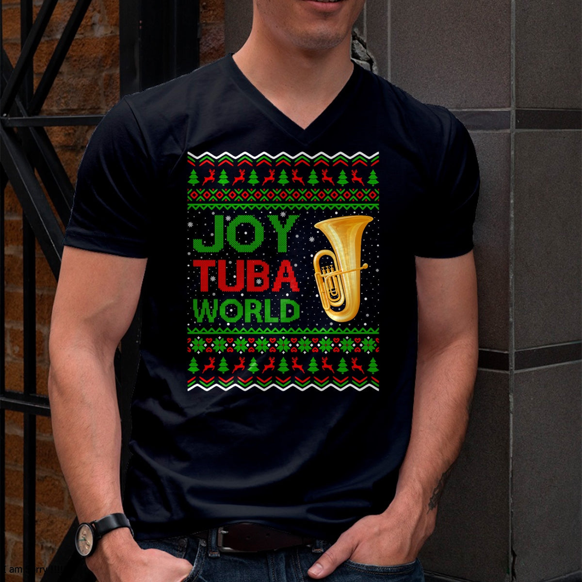 Christmas Shirts for Family, Funny christmas shirts, Christmas Unisex T-Shirt/Hoodie/Sweatshirt HLT00 - Joy Tuba World Music Lover Xmas Gift Ugly Tuba Christmas T-Shirt