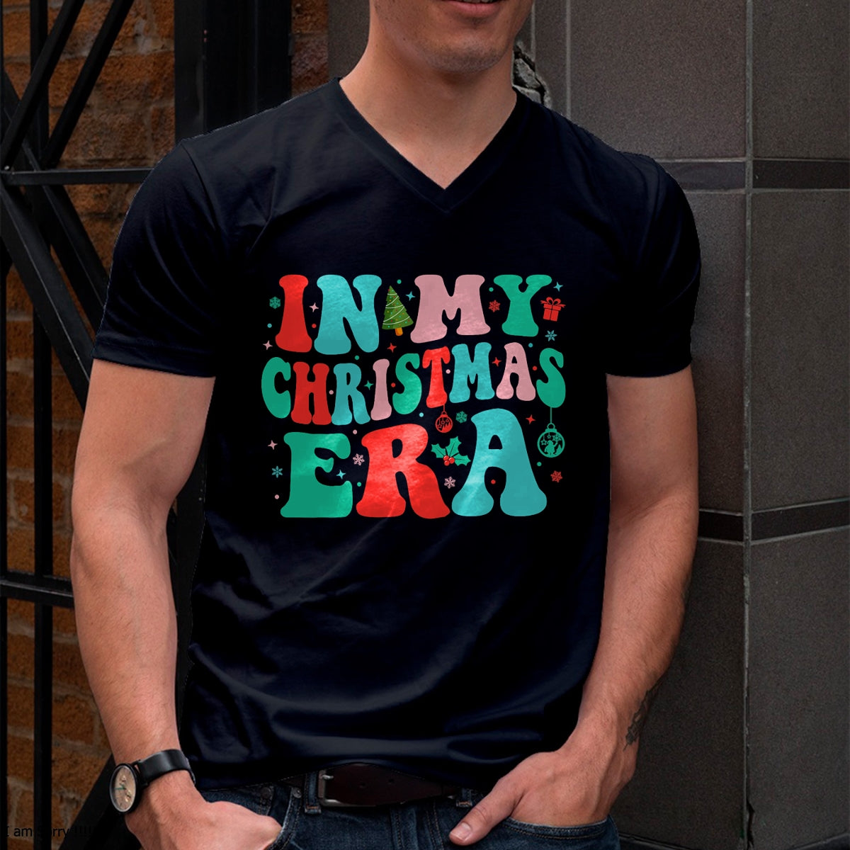 Christmas Shirts for Family, Funny christmas shirts, Christmas Unisex T-Shirt/Hoodie/Sweatshirt HLT00 - In My Christmas Era Cute Groovy Christmas Holiday Xmas T-Shirt