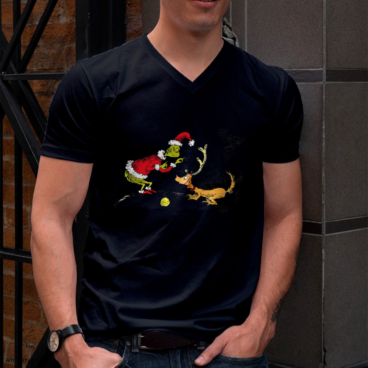 Christmas Shirts for Family, Funny christmas shirts, Christmas Unisex T-Shirt/Hoodie/Sweatshirt HLT00 - Dr. Seuss Reindeer T-shirt T-Shirt