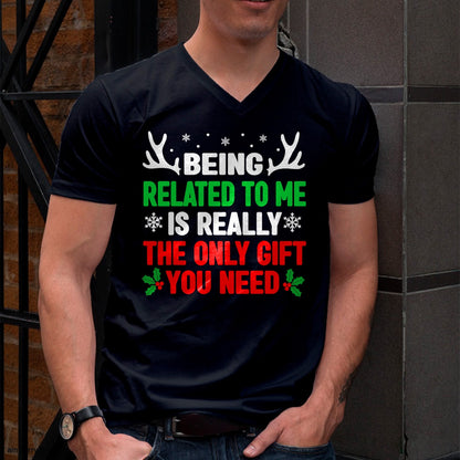 Christmas Shirts for Family, Funny christmas shirts, Christmas Unisex T-Shirt/Hoodie/Sweatshirt HLT00 - Being Related To Me Funny Christmas Shirts Women Men Family T-Shirt