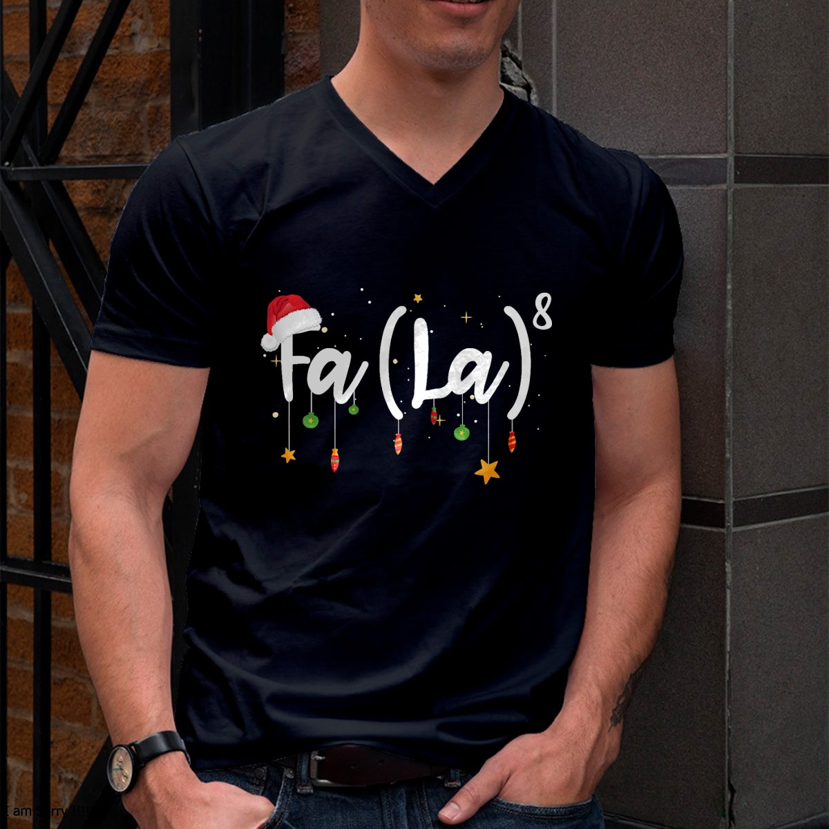 Christmas Shirts for Family, Funny christmas shirts, Christmas Unisex T-Shirt/Hoodie/Sweatshirt HLT00 - FA (LA)8 Funny Christmas Santa Fa La Math T-Shirt