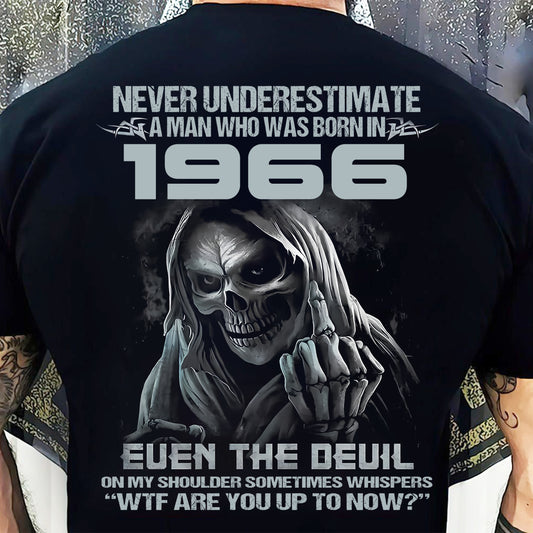 NEVER UNDERESTIMATE A MAN WHO WAS BORN IN 1966 - US1966 (SKU07-58-1966) male