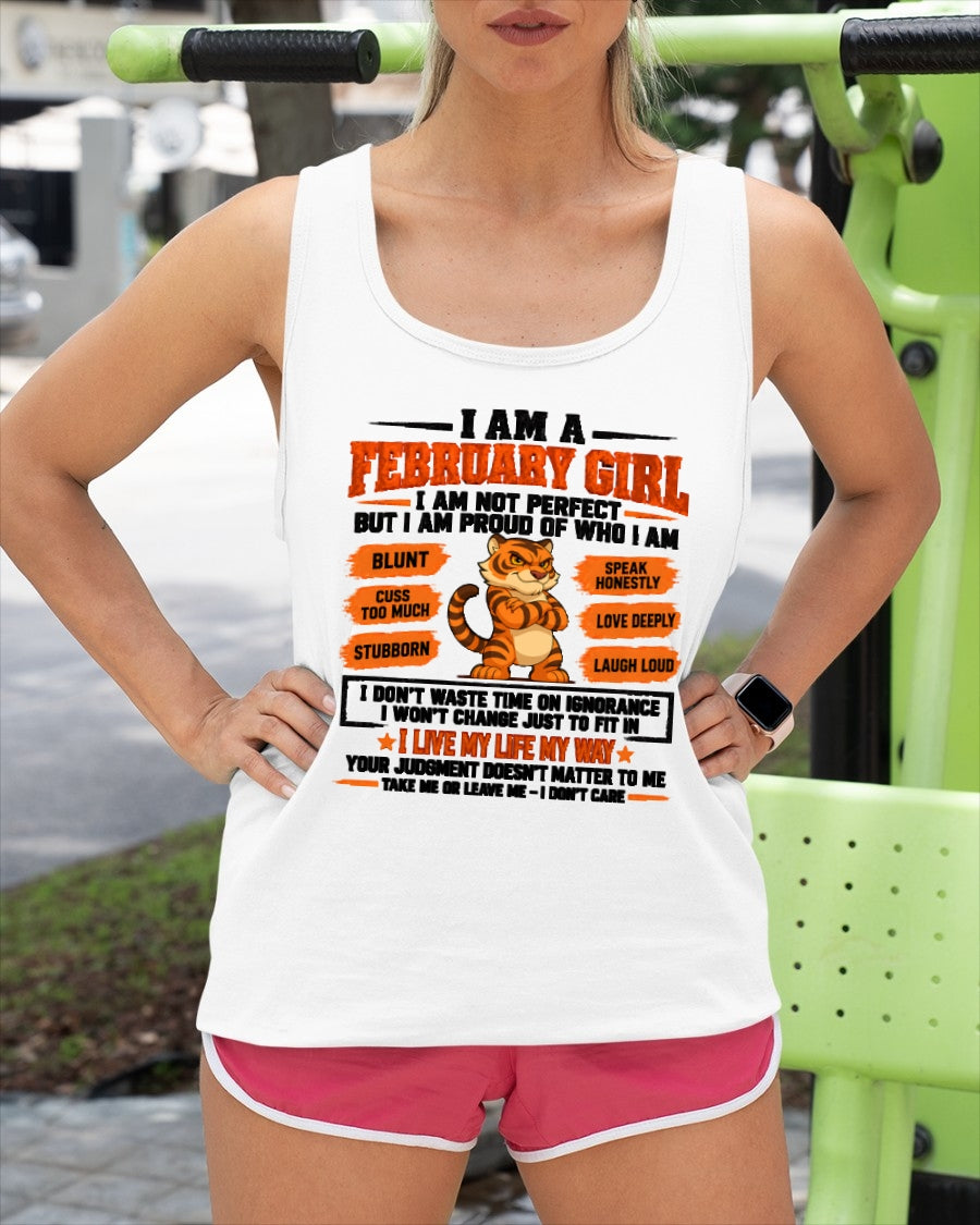 "I AM A FEBRUARY GIRL" - Birthday Gift For February Girls - FMA ccdi02 (SKU2609-317-02)