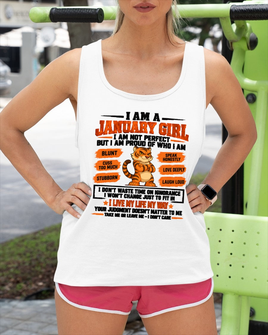 "I AM A JANUARY GIRL" - Birthday Gift For January Girls - FMA ccdi01 (SKU2609-317-01)
