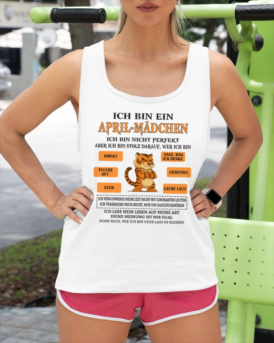 DEU04 - "ICH BIN EIN APRIL-MÄDCHEN" – Geburtstagsgeschenk für April-Mädchen – FMA ccdi04 (SKU2605-369-04)