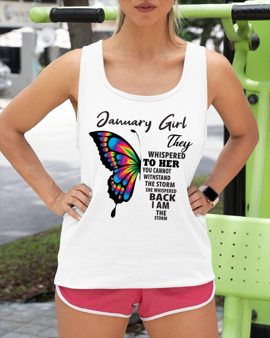 JANUARY GIRL, THEY WHISPERED TO HER YOU CANNOT WITHSTAND THE STORM SHE WHISPERED BACK I AM THE STORM – ccdi01 fma ( SKU26T-01297-01)