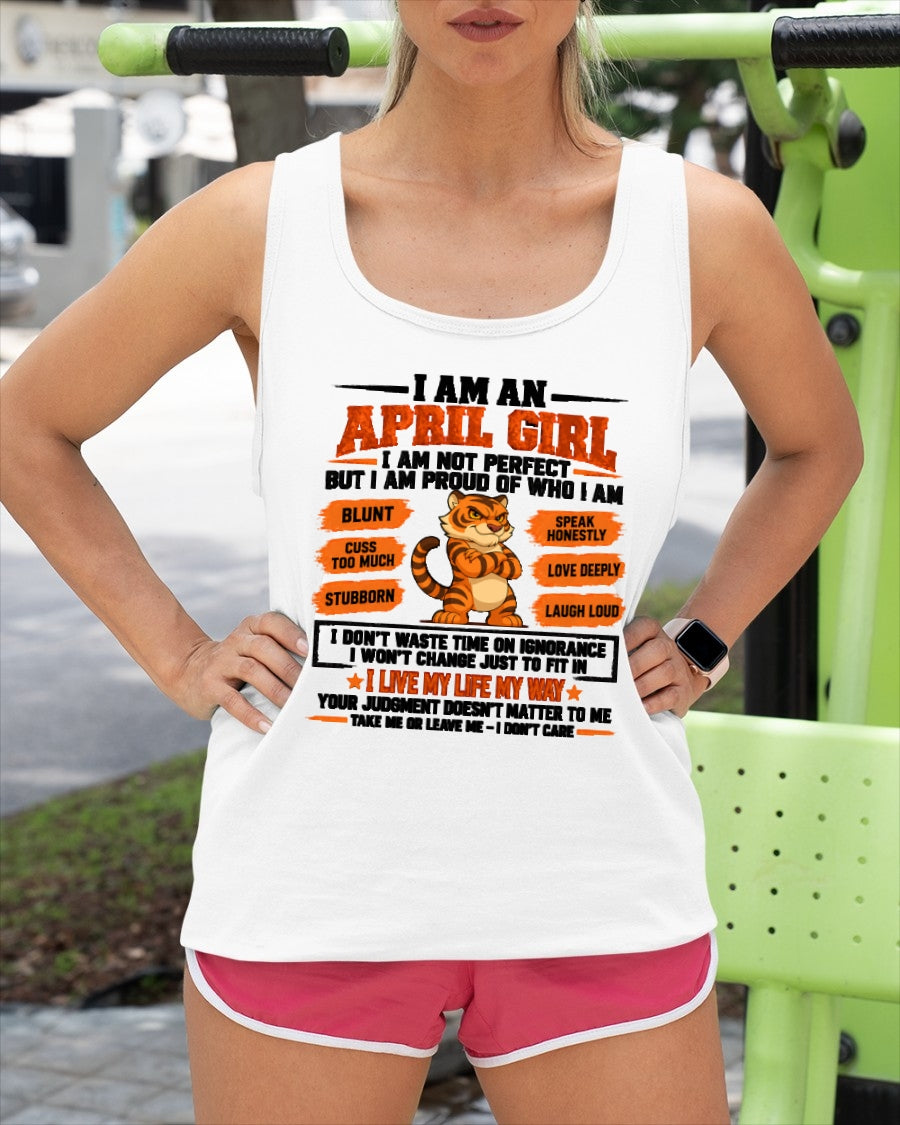 "I AM A APRIL GIRL" - Birthday Gift For April Girls - FMA ccdi04 (SKU2609-317-04)
