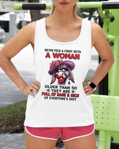 ccdi00 - NEVER PICK A FIGHT WITH A WOMAN OLDER THAN 50 - (SKU2603-38)
