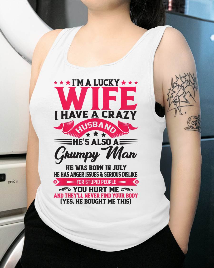 JULY - TO MY WIFE - I'M A LUCKY WIFE - GIFT FROM HUSBAND - CCDI07 (SKU10-136-07)