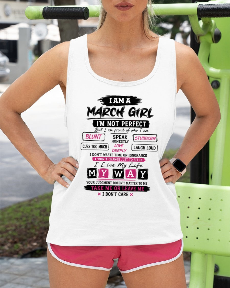 "I AM A MARCH GIRL" - Birthday Gift For March Girls - FMA ccdi03 (SKU2607-102-03)