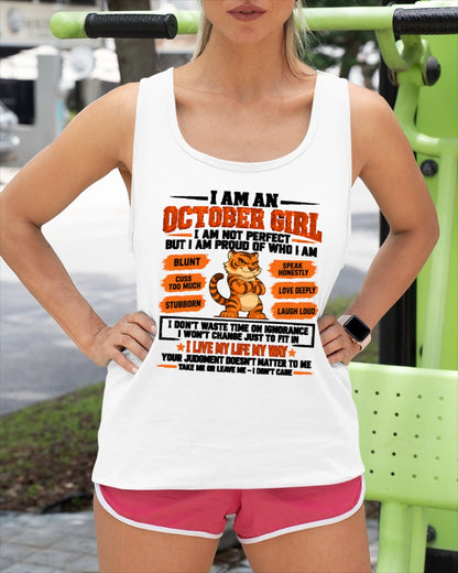 "I AM AN OCTOBER GIRL" - Birthday Gift For October Girls - FMA ccdi10 (SKU2609-317-10)