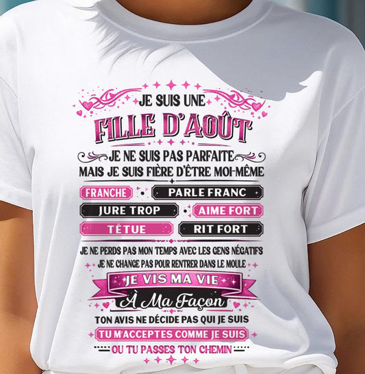 JE SUIS UNE FILLE D’AOÛT      - fma ccdi08 / fr08 (SKU2603-295-08)
