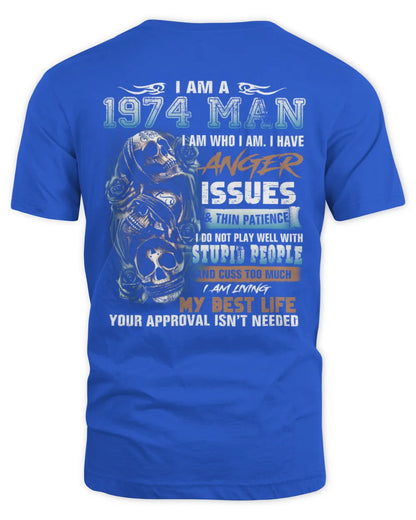 I AM A 1974 MAN US1974