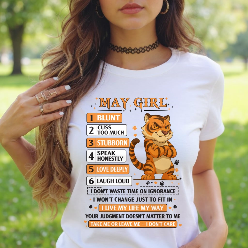 "I AM A MAY GIRL" - Birthday Gift For May Girls - FMA ccdi05 (SKU2602-219-05)