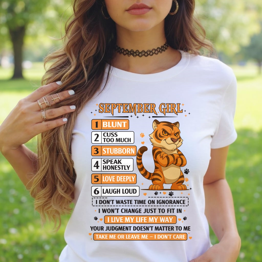 "I AM A SEPTEMBER GIRL" - Birthday Gift For September Girls - FMA ccdi09 (SKU2602-219-09)