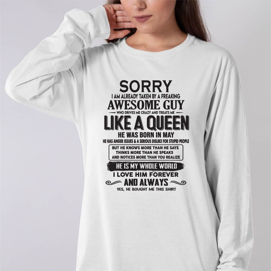 May - Sorry I am already taken by a freaking awesome guy - Gift for Wife From Husband - CCDI05 (SKU08-25-05)