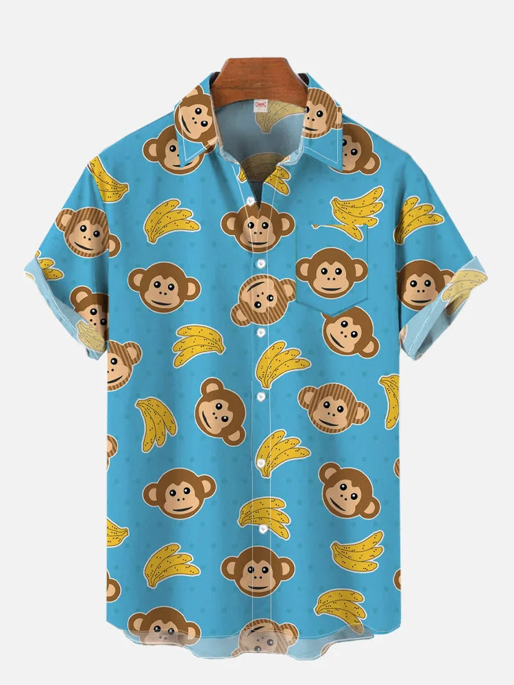 Hawaiian Shirt – Men's 3D Animal Graphic Vacation Shirt