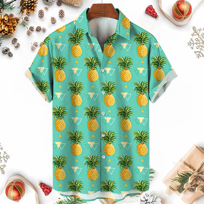 Hawaiian Shirt – 3D Pineapple Hawaiian Shirt – Unisex Funny Y2K Summer Style
