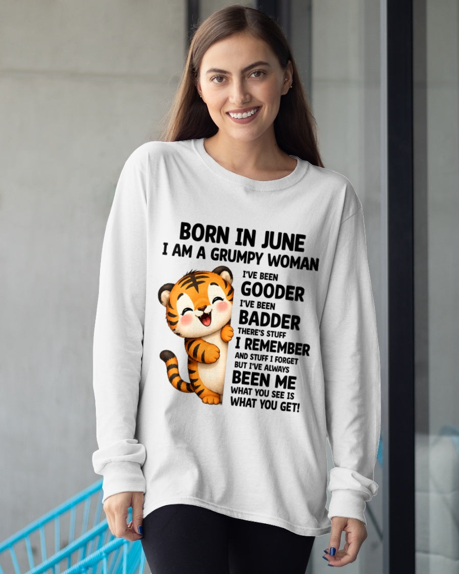 BORN IN JUNE, I AM A GRUMPY WOMAN - Birthday Gift For June Girls - FMA ccdi06 (SKU2605-155-06)