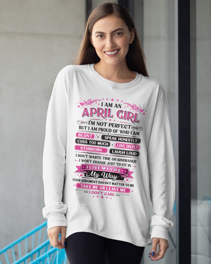"I AM AN APRIL GIRL" - Birthday Gift For April Girls - FMA ccdi04 (SKU26T-01260-04)