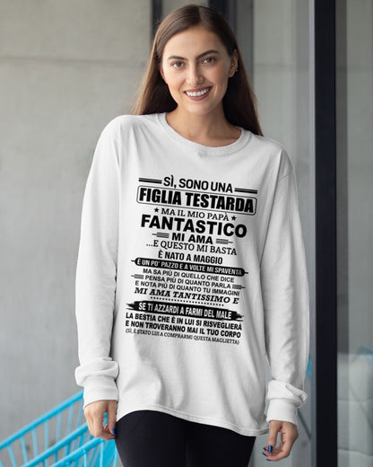 ITA ccdi05 - SÌ, SONO UNA FIGLIA TESTARDA – Regalo di Compleanno da Papà / Uomo di Maggio - (SKU2605-247-05)