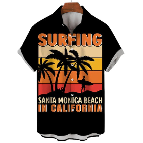 Hawaiian Shirt – Unisex 3D Surfing Hawaiian Shirt – Casual Oversized Summer Top