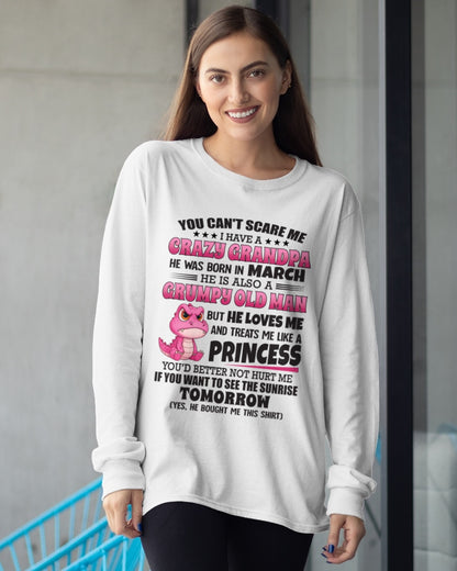 MARCH - YOU CAN’T SCARE ME, I HAVE A CRAZY GRANDPA - TO GRANDDAUGHTER FROM GRANDPA ccdi03 (SKU09-105-03)