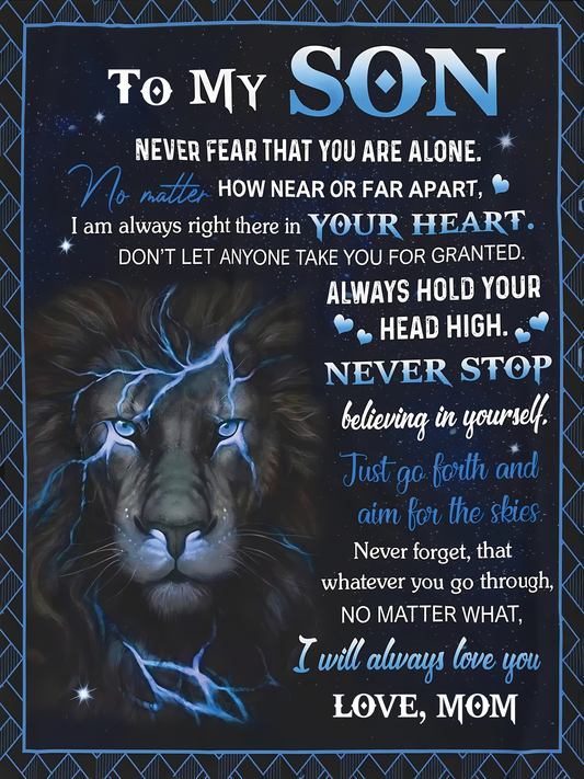 Special Gift For Your Son Blanket - From Mom (SKUB09-138)