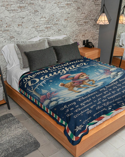 BLANKET FOR DAUGHTER FROM DAD – COMFORT & WARMTH GIFT Sherpa Fleece Blanket - FULL