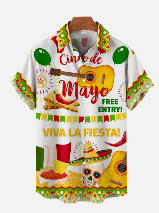 Hawaiian Shirt – Mexican Party 3D Print Hawaiian Shirt – Men’s Casual Summer Top