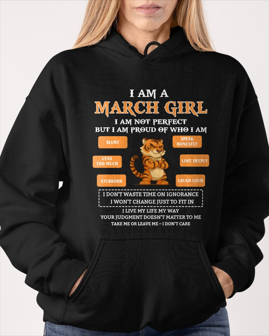 "I AM A MARCH GIRL" - Birthday Gift For March Girls - FMA ccdi03 (SKU2606-387-03)