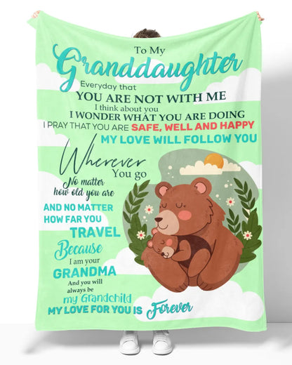Special Gift For Your Granddaughter Blanket - From Grandma