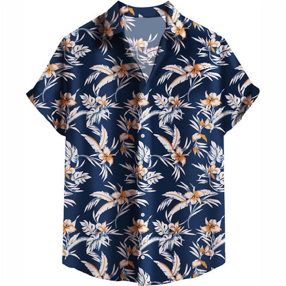 Hawaiian Shirt – Tropical Palm Tree 3D Print Hawaiian Shirt – Men’s Casual Beachwear