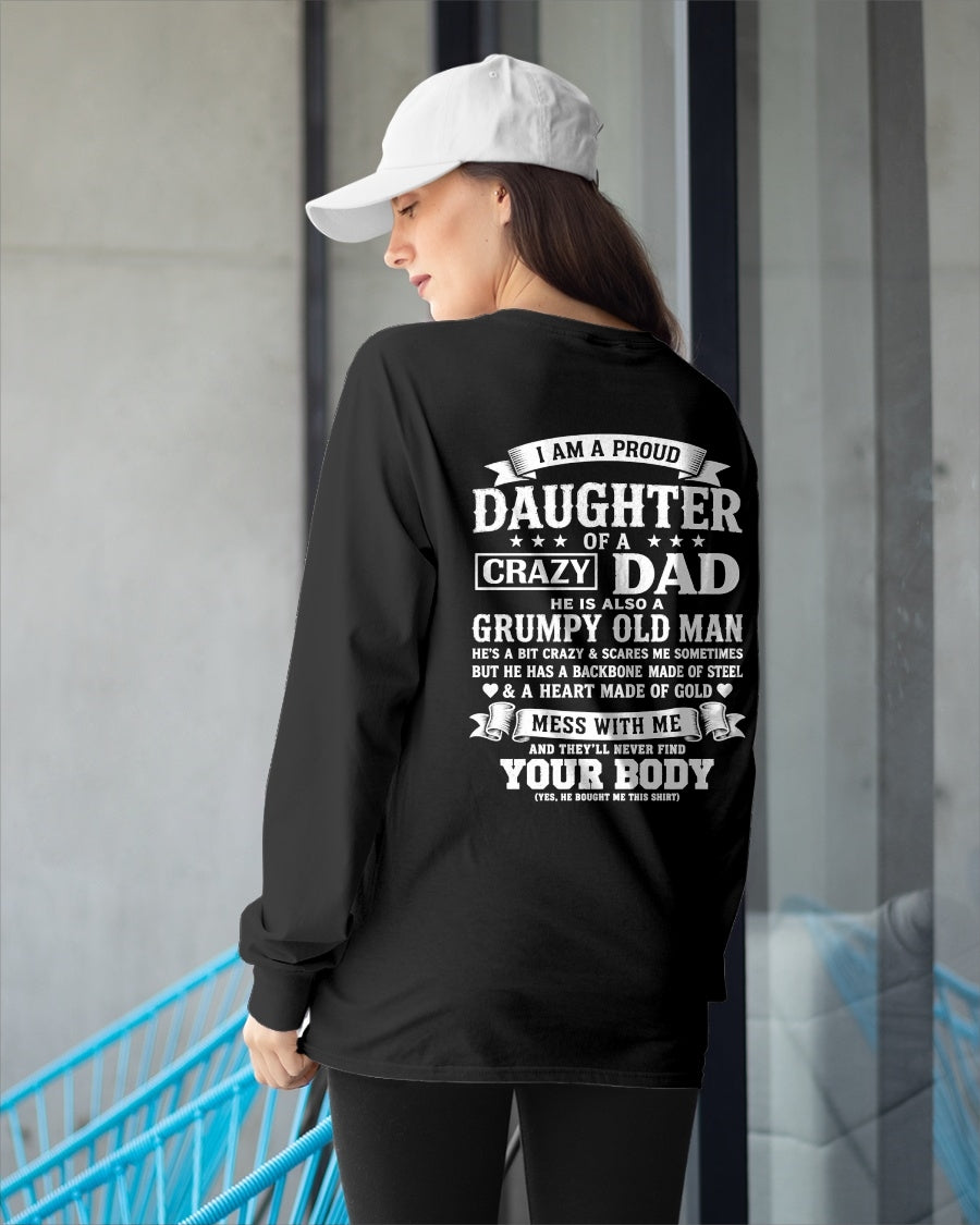 ccdi00 - I AM A PROUD DAUGHTER OF A CRAZY DAD - Birthday Gift From Dad / Man - (SKU2605-283-00)