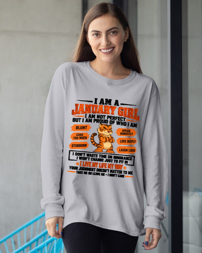 "I AM A JANUARY GIRL" - Birthday Gift For January Girls - FMA ccdi01 (SKU2609-317-01)