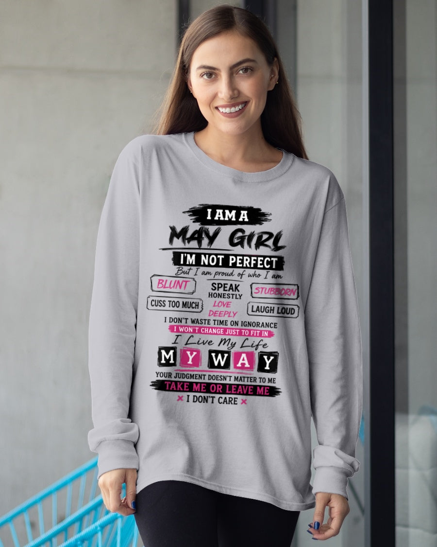 "I AM A MAY GIRL" - Birthday Gift For May Girls - FMA ccdi05 (SKU2607-102-05)
