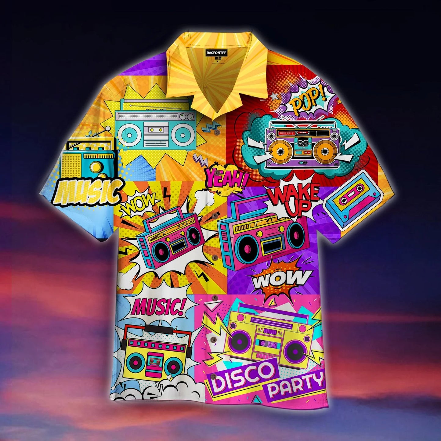 Hawaiian Shirt – Unisex 3D Coconut Tree Hawaiian Shirt – Y2K Casual Vacation Top