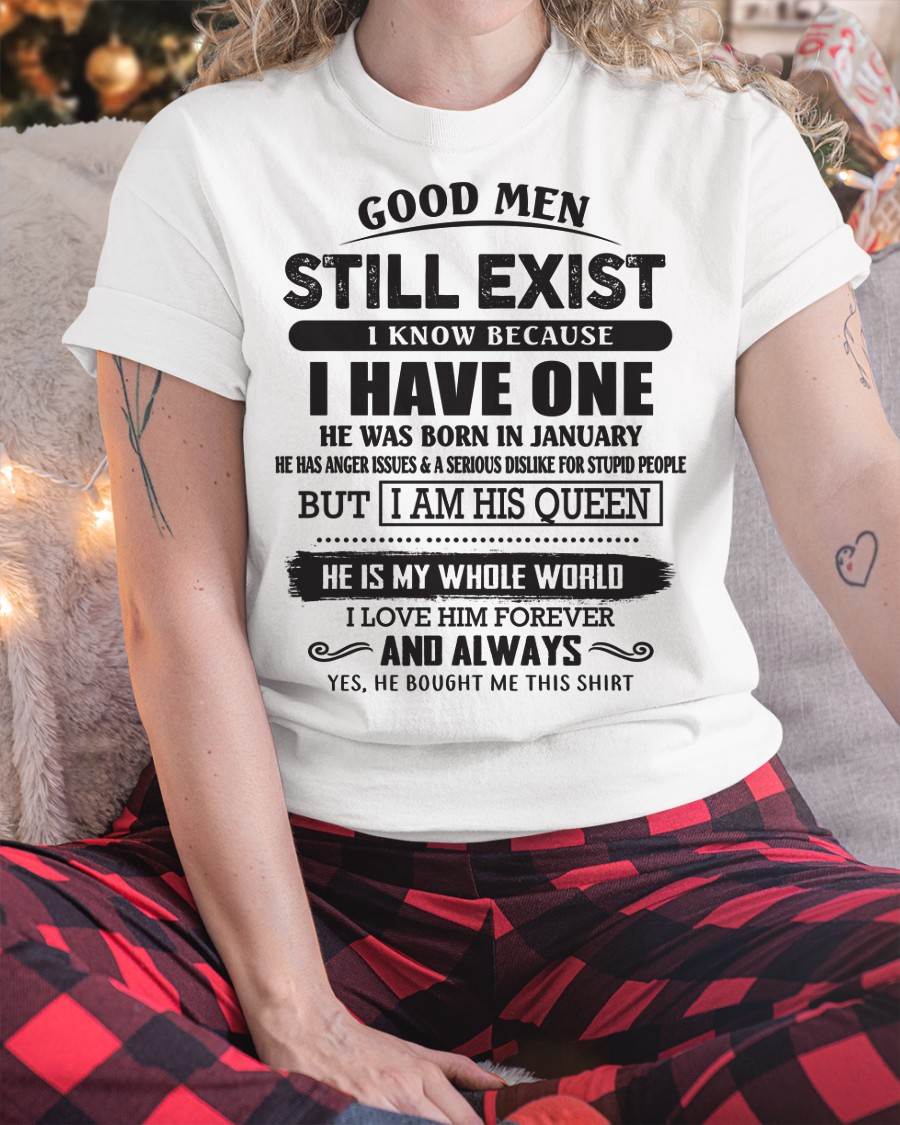 January - Good Men Still Exist - Perfect Gift For Girlfriend, Wife From Husband - CCDI01 (SKU07-166-01)