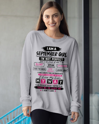 "I AM A SEPTEMBER GIRL" - Birthday Gift For September Girls - FMA ccdi09 (SKU2607-102-09)