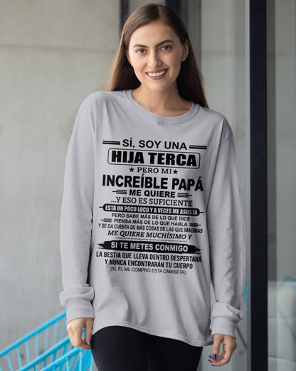 TBN00 - SÍ, SOY UNA HIJA TESTARUDA CAMISETA – Regalo de Cumpleaños de un Papá - ccdi00 (SKU2606-271-00)