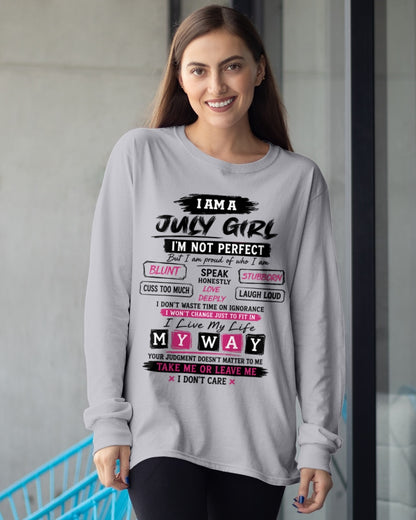 "I AM A JULY GIRL" - Birthday Gift For July Girls - FMA ccdi07 (SKU2607-102-07)